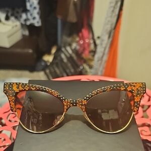 Stylish Orange and Black Sunglasses